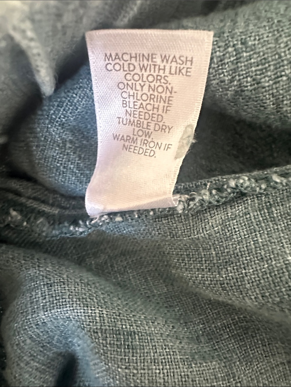 PureJill Linen Women's Wide-Leg Pants in Teal - Picture 12 of 12